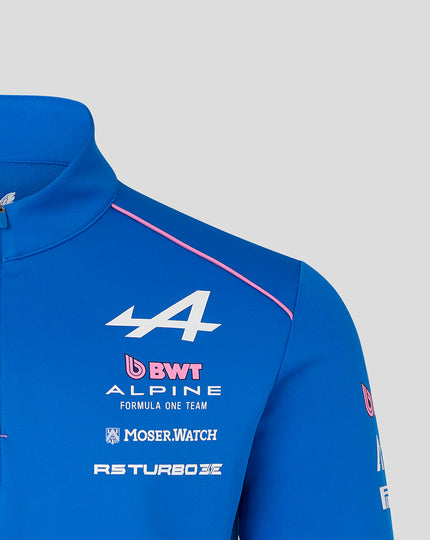 Official Unisex BWT Alpine Formula One Team Quarter Zip Midlayer