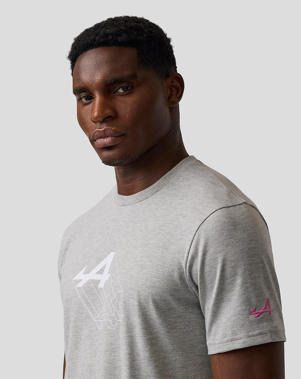 Unisex Regular Fit Graphic T-Shirt – Grey Marl