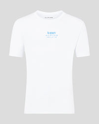 Alpine T-Shirt Décontracté Core Pilote Franco Colapinto Unisexe - Blanc