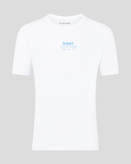 Alpine T-Shirt Décontracté Core Pilote Franco Colapinto Unisexe - Blanc