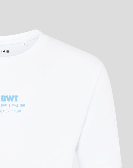 Alpine T-Shirt Décontracté Core Pilote Franco Colapinto Unisexe - Blanc