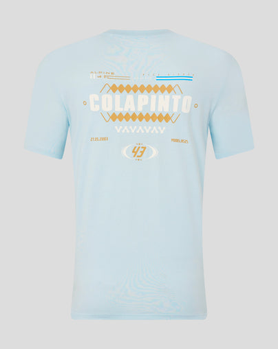 Alpine T-Shirt Décontracté Core Pilote Franco Colapinto Unisexe - Bleu